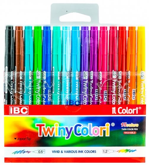 IBC 15 PCS TWINY COLORI PEN