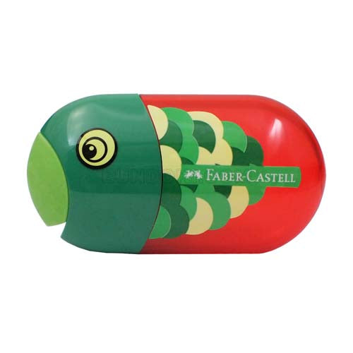 FABER-CASTELL DUAL Pencil Sharpener and Eraser- FISH
