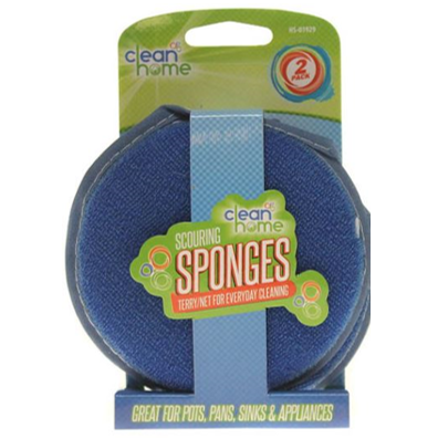 CLEAN HOME SCOURING SPONGES 2Ppcs-  EVERY DAY USE