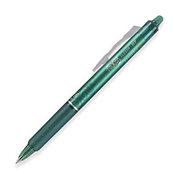 PILOT FRIXION ROLLER BALL POINT 7.  CLICK -GREEN