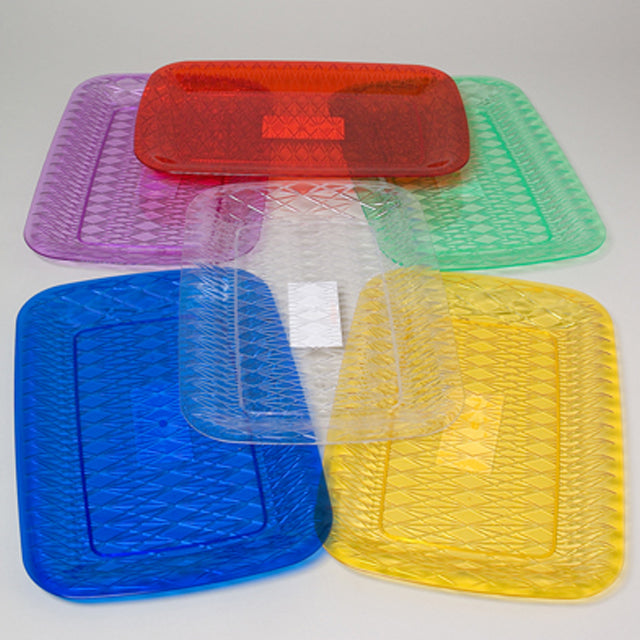 SERVING TRAY RECTANGULAR 35cm Assorted colors/ Price for 1