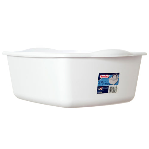 STERILITE  12 QUART DISHPAN, WHITE