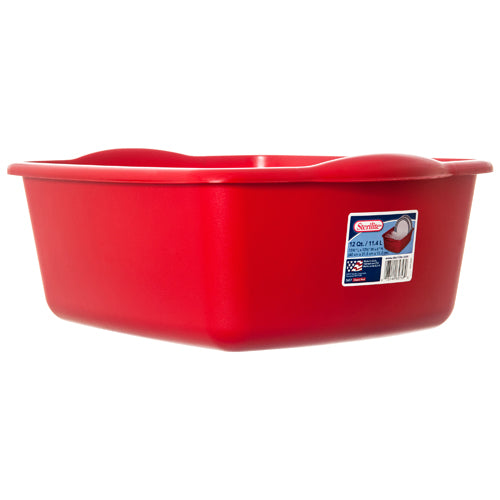 STERILITE  12 QUART DISHPAN RED, 40cm x 31.8cm x 15.2cm