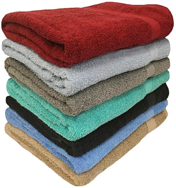 100% Cotton Bath Towels. Measures 68cm x 137cm" price is for 1pc