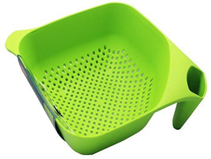 HANDY HELPERS MULTIPURPOSE SQUARE COLANDER w/HANDLE