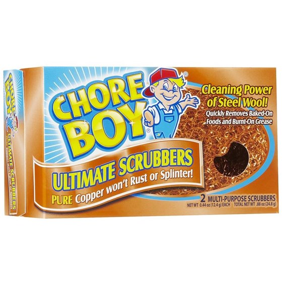 CHORE-BOY COPPER SCRUBBERS 2PK