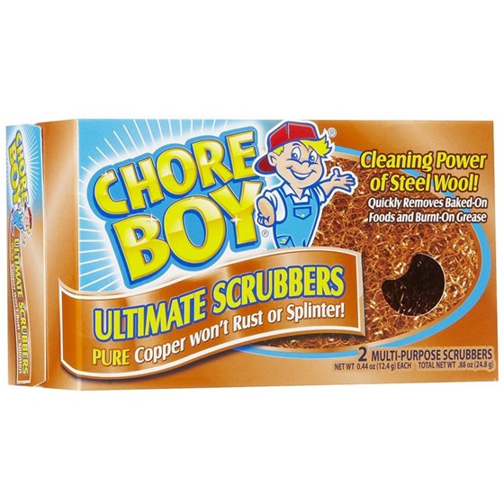 CHORE-BOY COPPER SCRUBBERS 2PK