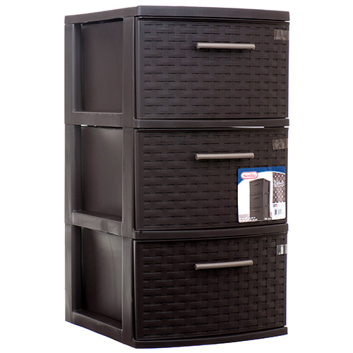 STERILITE 3 DRAWER WEAVE TOWER