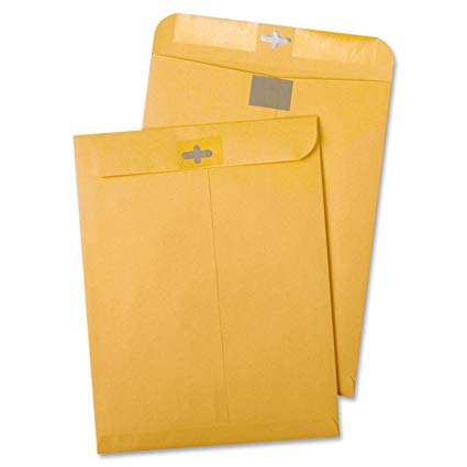 SIMPLIFY CLASP ENVELOPE 6" X 9" (15.24x22.86cm)  REUSABLE SEALING 6 PK