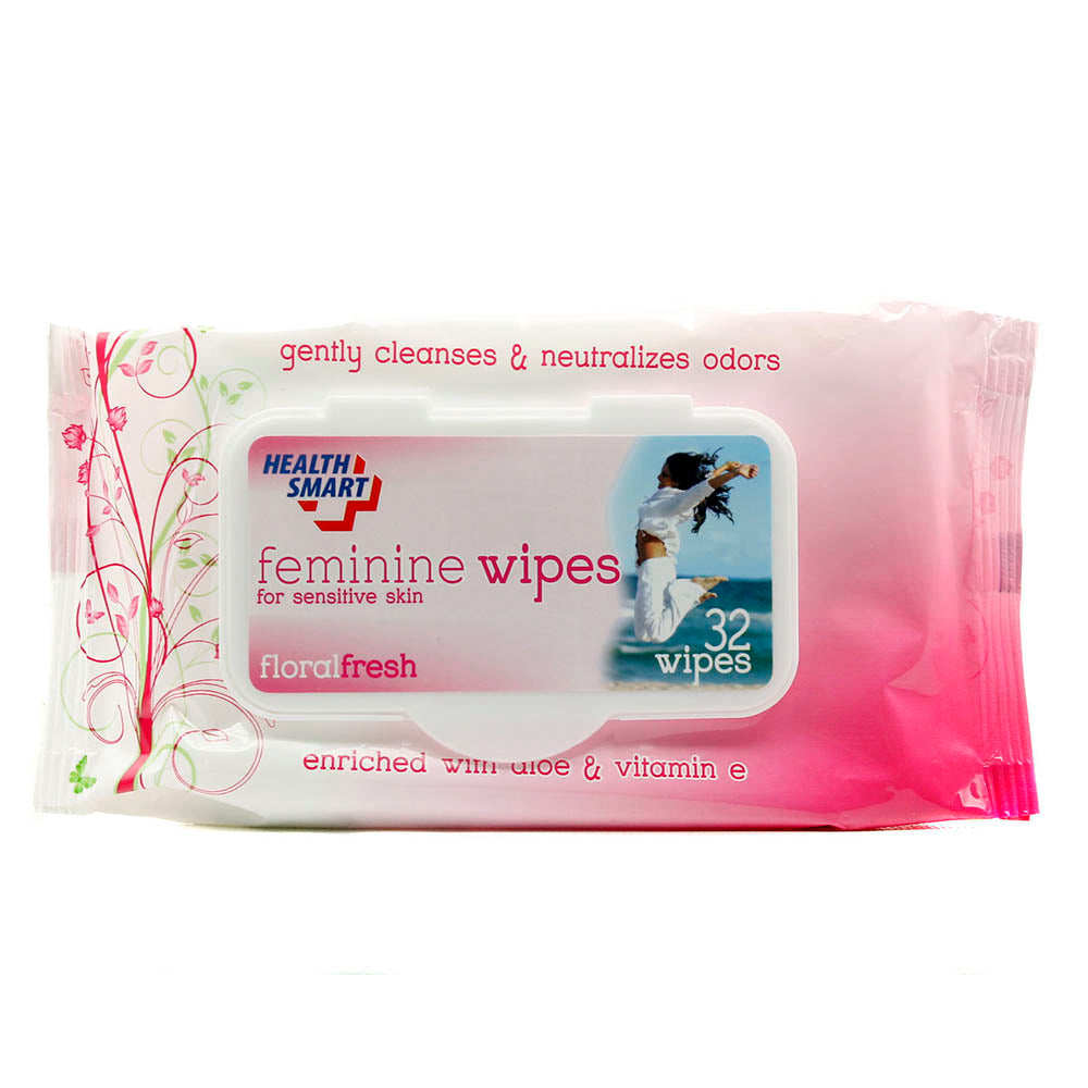 HEALTH SMART FEMININE WIPES FLORAL FRESH 32pcs