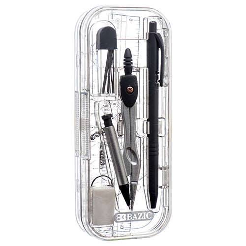 BAZIC 9-PIECE MATH TOOL SET, BLACK