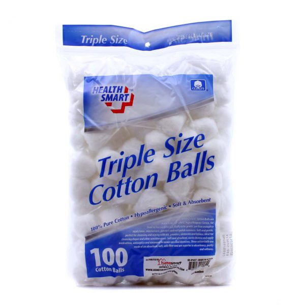 Triple Size Cotton Balls 100 count