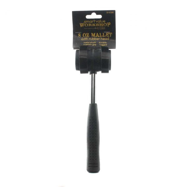 SMART VALUE RUBBER MALLET 8 OZ WITH RUBBER HEAD