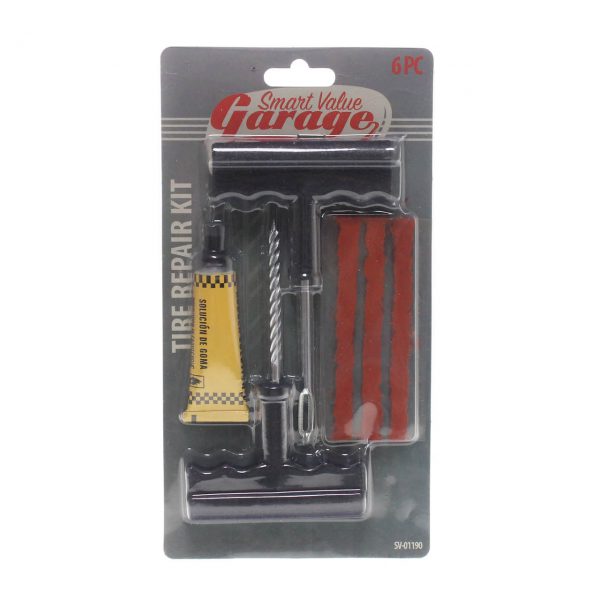 SMART VALUE TIRE REPAIR KIT 6 PC