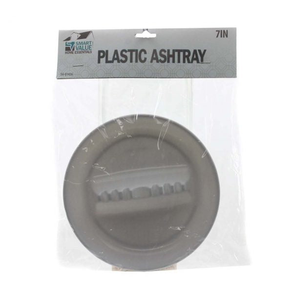 SMART VALUE 7in PLASTIC ASHTRAY .