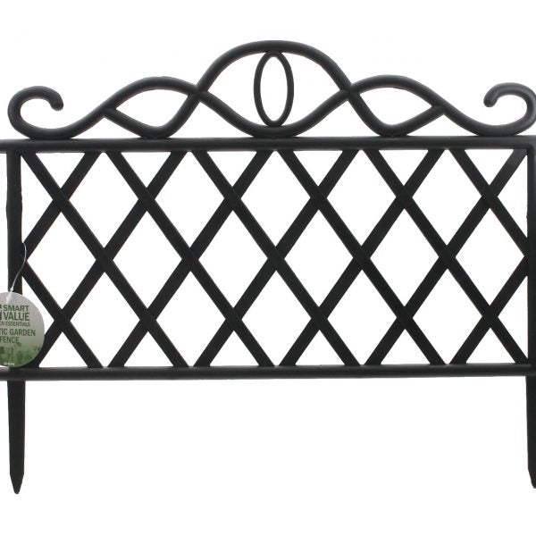 SMART VALUE PLASTIC GARDEN FENCE 48cm x 36cm