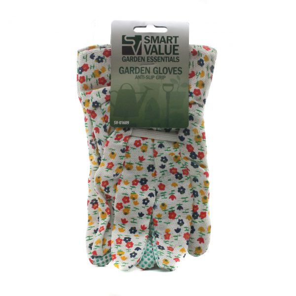 SMART VALUE GARDEN GLOVES ANTI SLIP GRIP Assorted colors