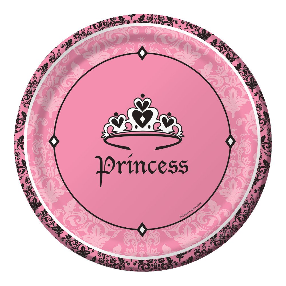 Royal Princess , Paper Party Plates, 8pcs