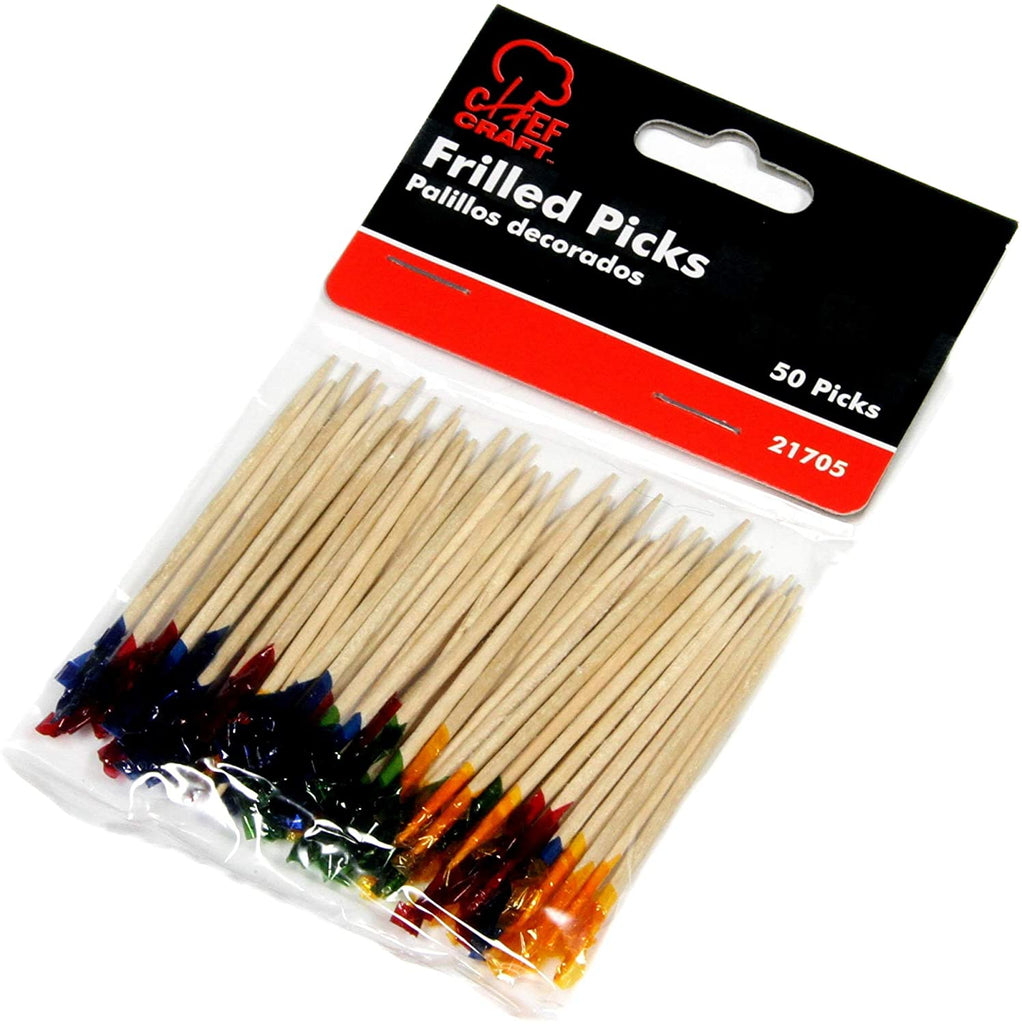 CHEF CRAFT 50-Piece Frilled Picks