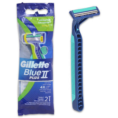 GILLETTE BLUE II PLUS PIVOT RAZOR 2-PACK