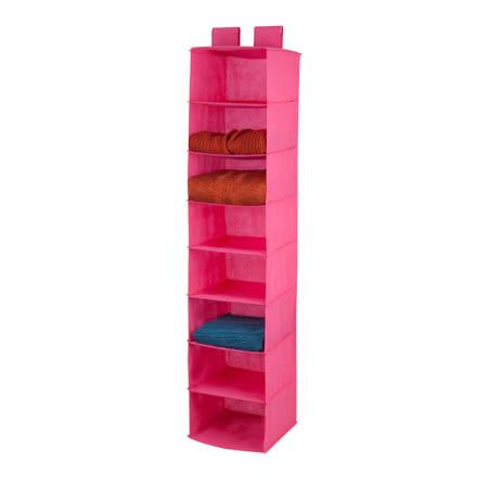 Pink hanging sales shoe organizer