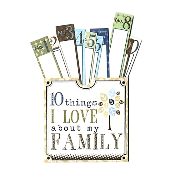 10 THINGS I LOVE ABOUT MY FAMILY  POCKET - Scrapbooking