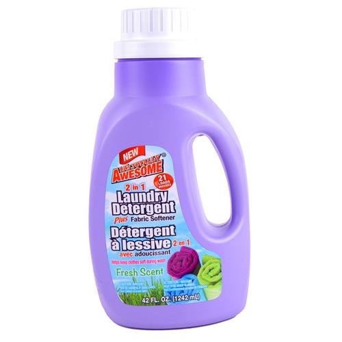 AWESOME 2 IN 1 LAUNDRY DETERGENT with FABRIC SOFTENER FRESH SCENT 1.24L
