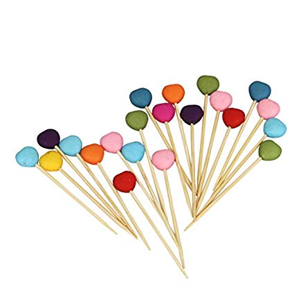 CHEF CRAFT PARTY PICKS-HEARTS 2.5 INCH 20 PCS