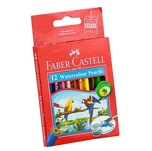 FABER-CASTELL 12 WATERCOLOR PENCILS SMALL