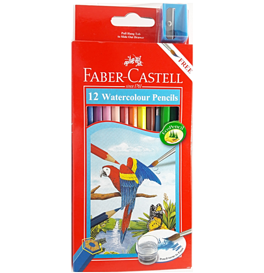 FABER-CASTELL 12 WATERCOLOR PENCILS