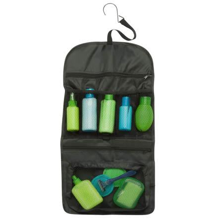HONEY-CAN-DO HANGING TOILETRY BAG-BLACK size (30cm X 60cm)