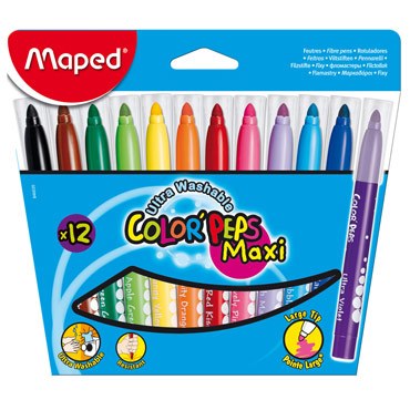 MAPED COLOR PEPS FELT MAXI 12 COLORS