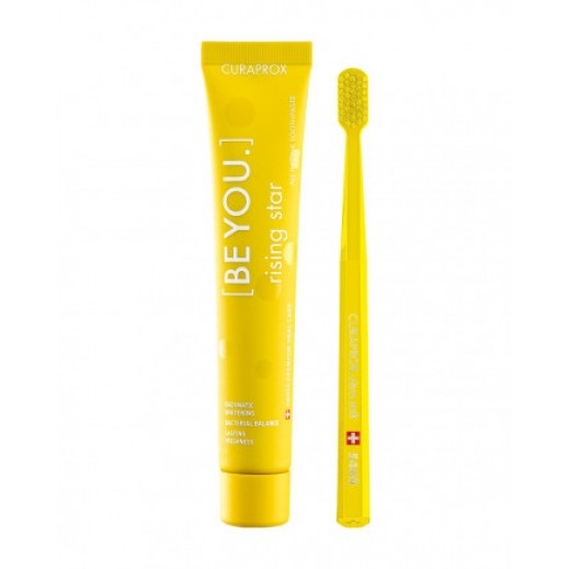 Curaprox - Be You - Whitening Toothpaste with Brush ,Yellow