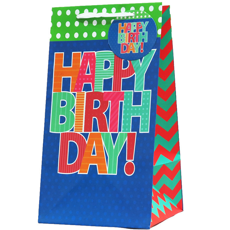 BirthDay  Gift Bag Green x Blue