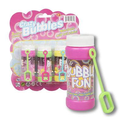 TOY 3pc CRAZY BUBBLES BOTTLES & LOOPS