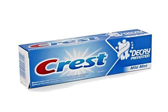 CREST DECAY PREVENTION MILD MINT TOOTHPASTE 100ml