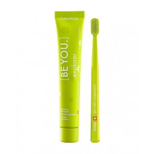 Curaprox - Be You - Whitening Toothpaste with Brush ,Green
