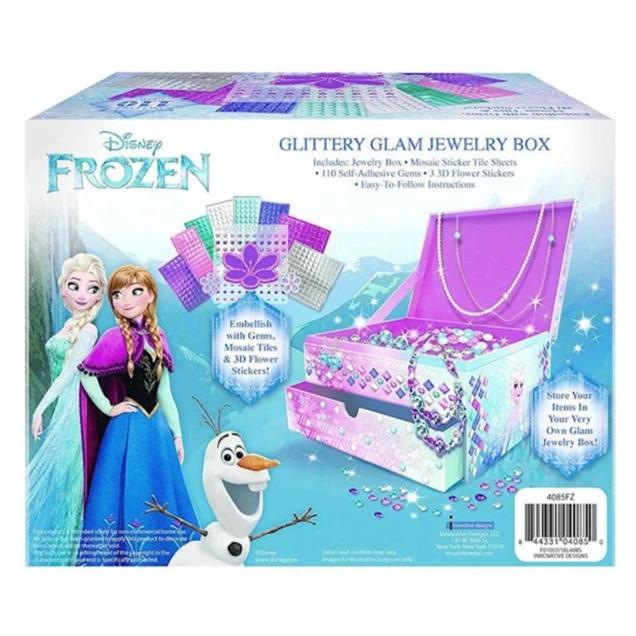 Frozen DIY Glittery Glam Jewelry Box