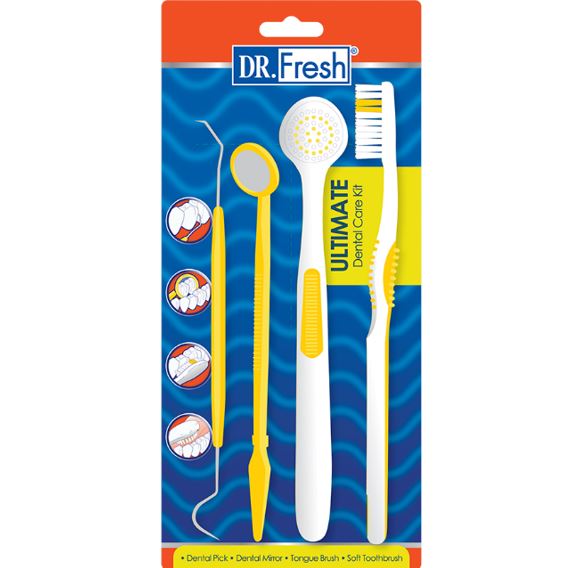 DR  FRESH ULTIMATE DENTAL CARE KIT 4pcs Assorted colors