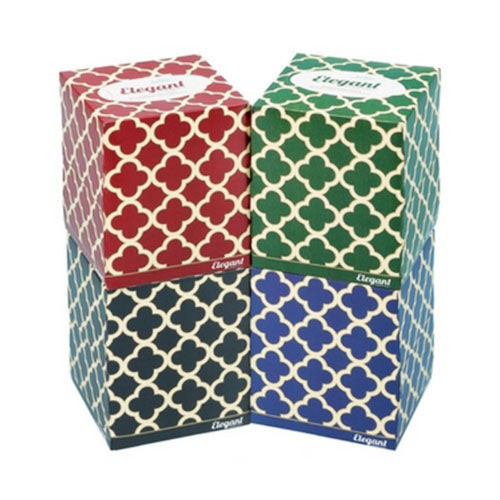 Elegant  Facial Tissue Square Boxes, pack of 4