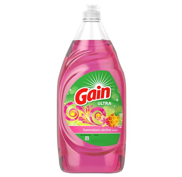 Gain Ultra Dishwashing Liquid Dish Soap, Hawaiian Aloha, 236ml