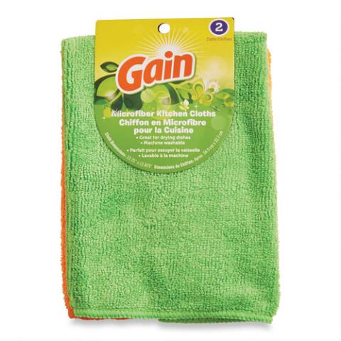 Gain set of 2 Microfiber Wash Cloths