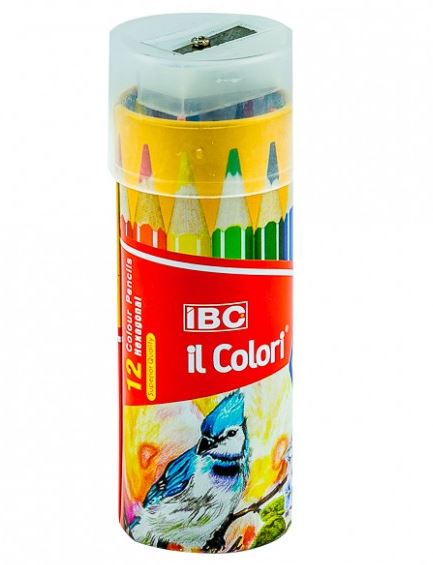 IBC IL COLORI 12 COLOUR PENCILS HEXAGONAL