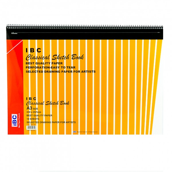 IBC CLASSICAL SKETCH BOOK A3 SIZE – TheFullValue, General Store