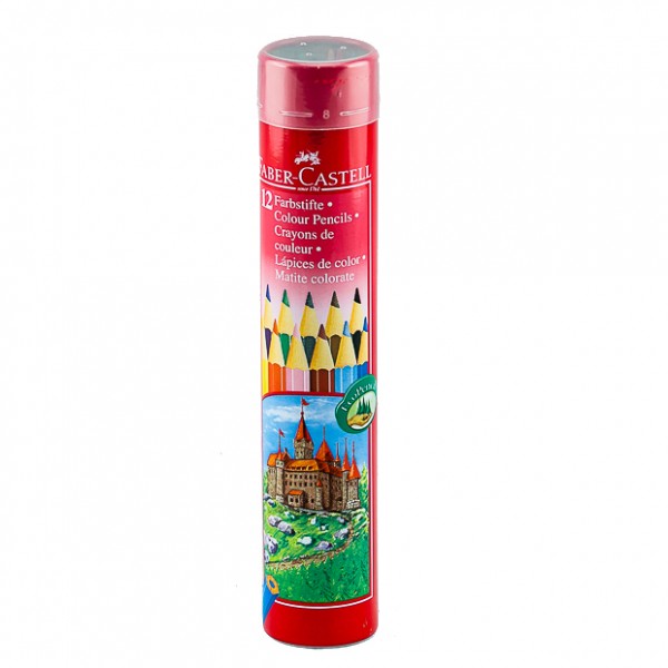 FABER-CASTELL 12 FARBSTIFTE COLOR PENCILS