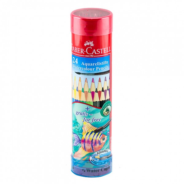 FABER-CASTELL 24 AQUARELLSTIFTE WATERCOLOR PENCILS
