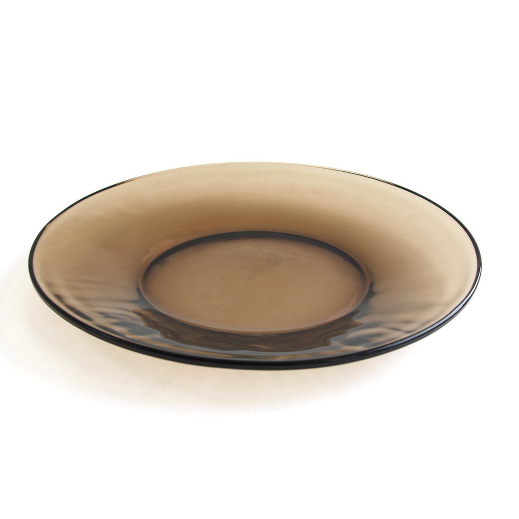 Glass Luncheon Plate - Mocha, 20cm