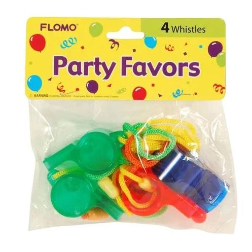Party Favors 4 Whistles