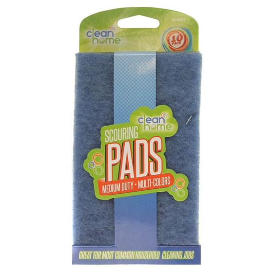 CLEAN HOME SCOURING PAD 10pcs MEDIUM DUTY