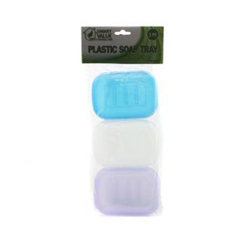 Plastic Soap Bar Tray, 3 set